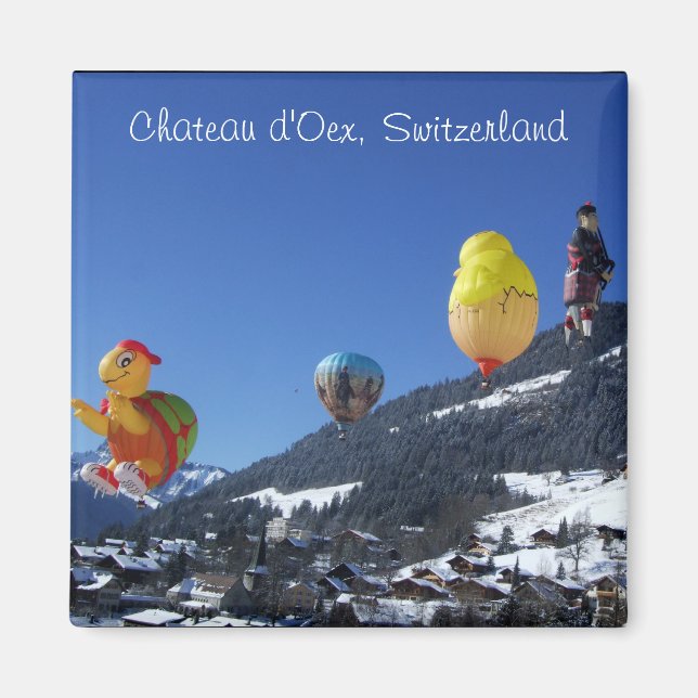 Chateau d'Oex, Schweiz Magnet (Vorne)