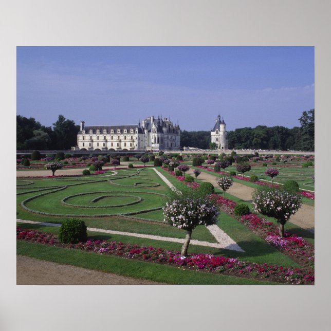 Chateau du Chenonceau, Loire Valley, Poster (Vorne)