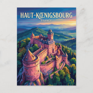 Château du Haut-Kœnigsbourg Frankreich Postkarte