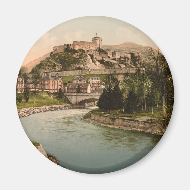 Château Fort de Lourdes, Lourdes, Frankreich Magnet (Vorne)