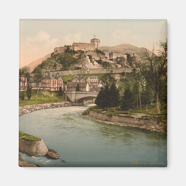 Château Fort de Lourdes, Lourdes, Frankreich Magnet (Vorne)