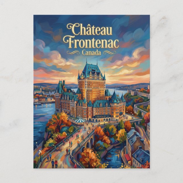 Château Frontenac Kanada Postkarte (Vorderseite)