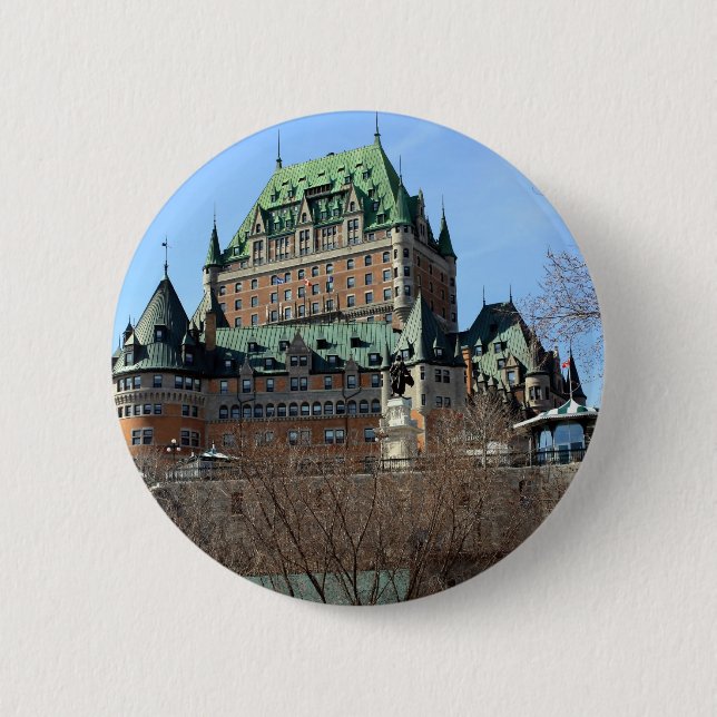 Château Frontenac, Québec, Kanada Button (Vorderseite)