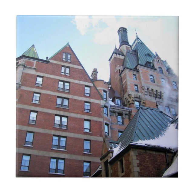 Chateau Frontenac, Quebec, Kanada Fliese (Vorderseite)