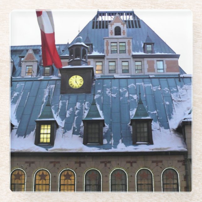 Chateau Frontenac, Quebec, Kanada Glasuntersetzer (Vorderseite)
