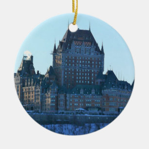 Chateau Frontenac, Quebec, Kanada Keramik Ornament