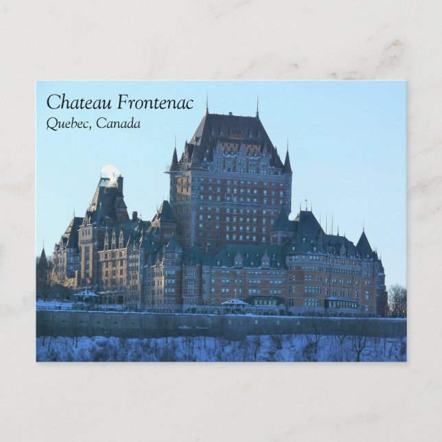 Chateau Frontenac, Quebec, Kanada Postkarte (Vorderseite)