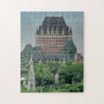 Chateau Frontenac, Quebec, Kanada Puzzle<br><div class="desc">Fairmont Le Château Frontenac von oben in einem herrlichen Panoramablick gesehen. Das Hotel befindet sich in der Altstadt von Quebec, in der Altstadt des historischen Stadtteils Oberstadt. Das Château Frontenac wurde von Bruce Price entworfen und von der kanadischen Pazifikbahn erbaut und wurde 1893 eröffnet. Es ist eines der ersten fertig...</div>