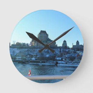 Chateau Frontenac, Quebec, Kanada Runde Wanduhr