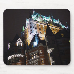 Chateau Frontenac Schloss-Lit oben nachts Mousepad