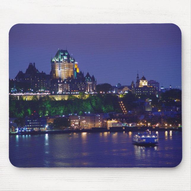 Chateau Frontenac Schloss-Nacht Quebec Mousepad (Vorne)
