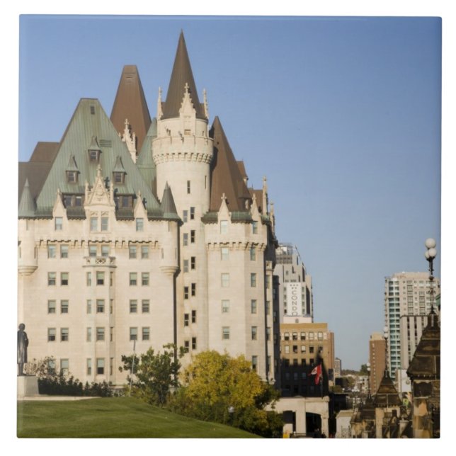 Chateau Laurier Hotel in Ottawa, Ontario, Kanada 2 Fliese (Vorderseite)