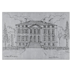 Chateau Margaux Bordeaux, Frankreich Schneidebrett