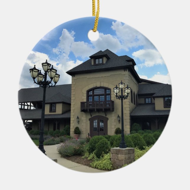 Chateau Morrisette Winery, Floyd, Virginia Keramik Ornament (Vorne)