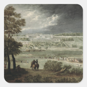 Chateau-Neuf De St. Germain-en-Laye im Jahre 1655 Quadratischer Aufkleber