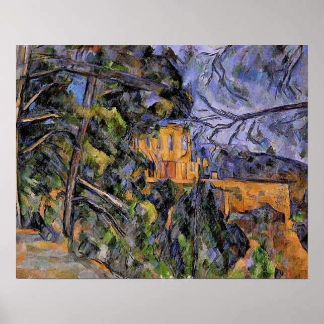 Chateau Noir von Paul Cezanne Poster (Vorne)