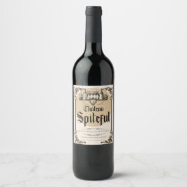 Château Spiteful - Aged in Barrels of Ressentiment Weinetikett