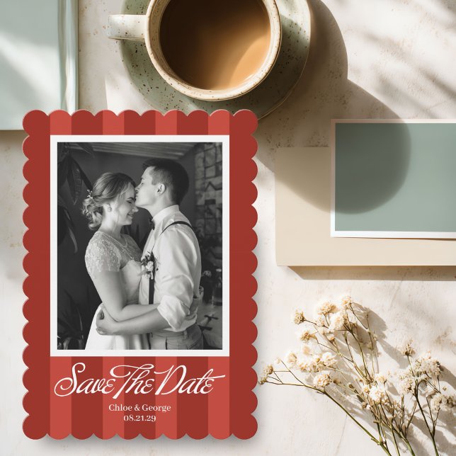 Chateau Stripe Foto Save-the-Date Save The Date (Von Creator hochgeladen)