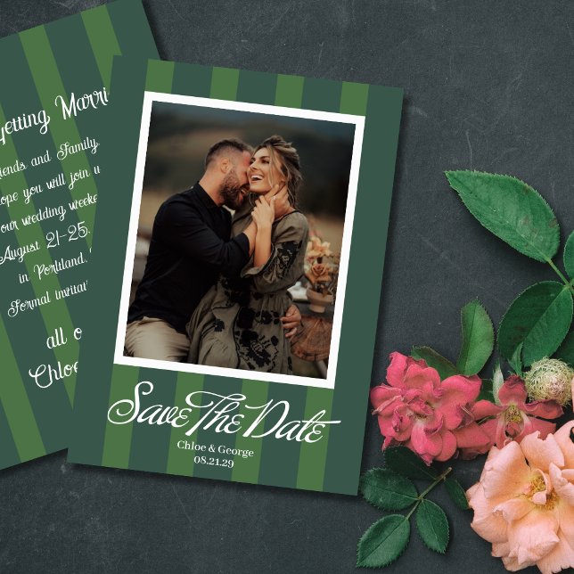 Chateau Stripe Foto Save-the-Date Save The Date (Von Creator hochgeladen)