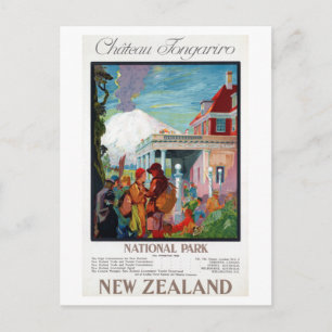 Chateau Tongaririro Nationalpark Neuseeland Poster Postkarte