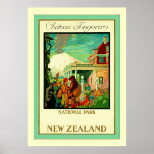 Château Tongariro ~ Nationalpark ~ Neuseeland Poster