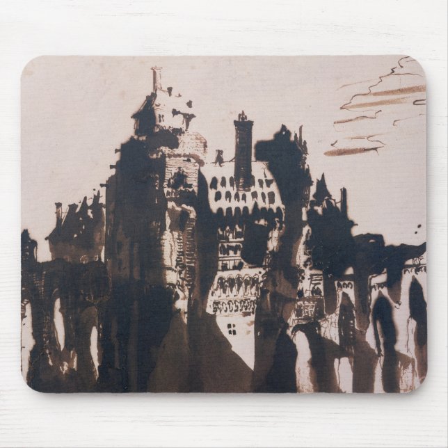 Chateau verstärkt durch zwei Brücken Mousepad (Vorne)