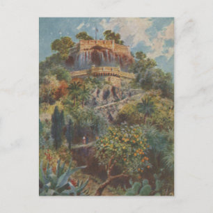 Chateau View Nice Frankreich Postkarte