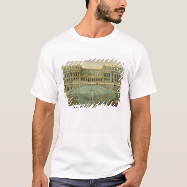 Chateaude Versailles von der Garten-Seite T-Shirt (Vorderseite)