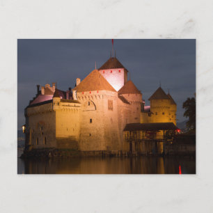 Chateaux Chillon, Schweiz Postcard Postkarte