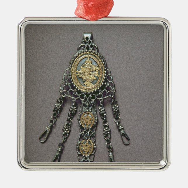 Chatelaine, Ende des 18. Jahrhunderts Ornament Aus Metall (Vorne)