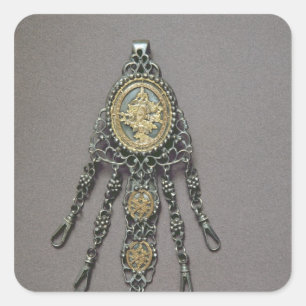 Chatelaine, Ende des 18. Jahrhunderts Quadratischer Aufkleber