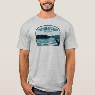 Chatfield Reservoir Colorado Angelrute T-Shirt