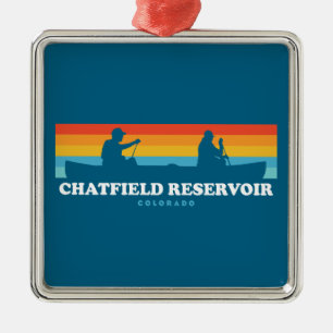 Chatfield Reservoir Colorado Canoe Ornament Aus Metall
