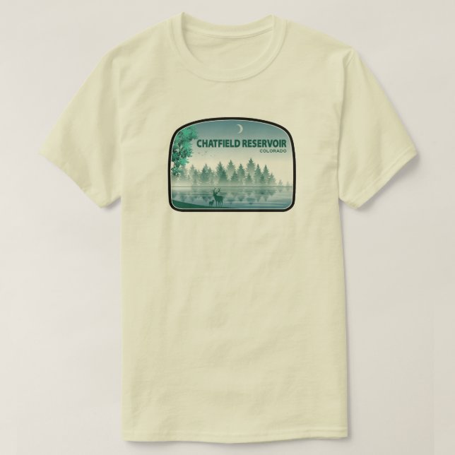 Chatfield Reservoir Colorado Deer T-Shirt (Design vorne)