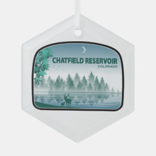 Chatfield Reservoir Colorado Hirsche Ornament Aus Glas