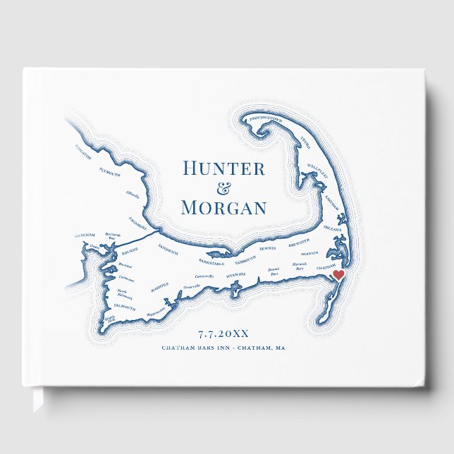 Chatham Bars Inn Cape Cod Wedding Gästebuch (Vorderseite)