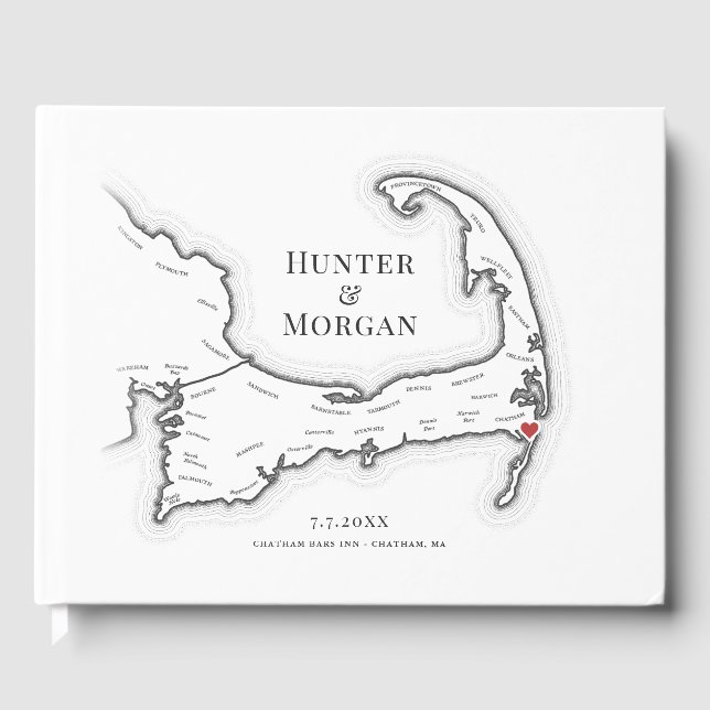 Chatham Bars Inn Cape Cod Wedding Gästebuch (Vorderseite)