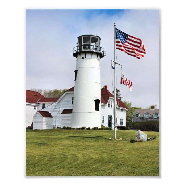 Chatham Lighthouse Cape Cod MA Foto Print (Vorne)