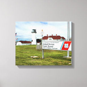 Chatham Lighthouse, Cape Cod, MA Wrapped Canvas Leinwanddruck