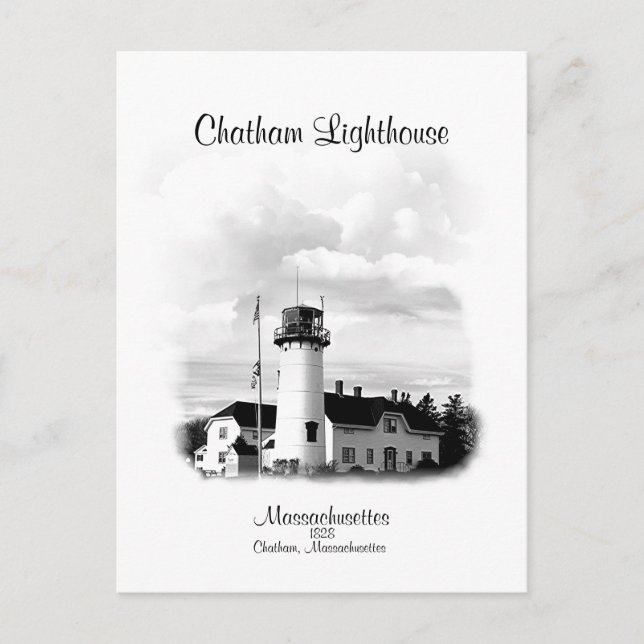 Chatham Lighthouse - Massachusetts Postkarte (Vorderseite)