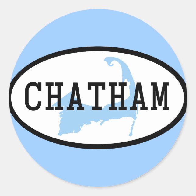 Chatham, MA Aufkleber (Vorderseite)