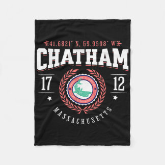 Chatham Ma Cape Cod Souvenir Beach Shark Nautical Fleecedecke