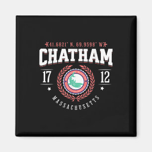 Chatham Ma Cape Cod Souvenir Beach Shark Nautical Magnet