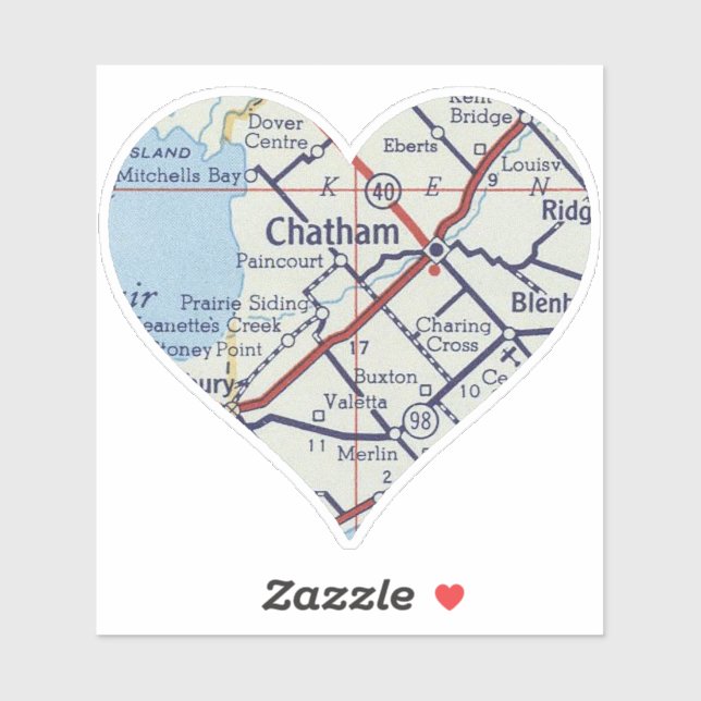 Chatham ON Aufkleber (Blatt)