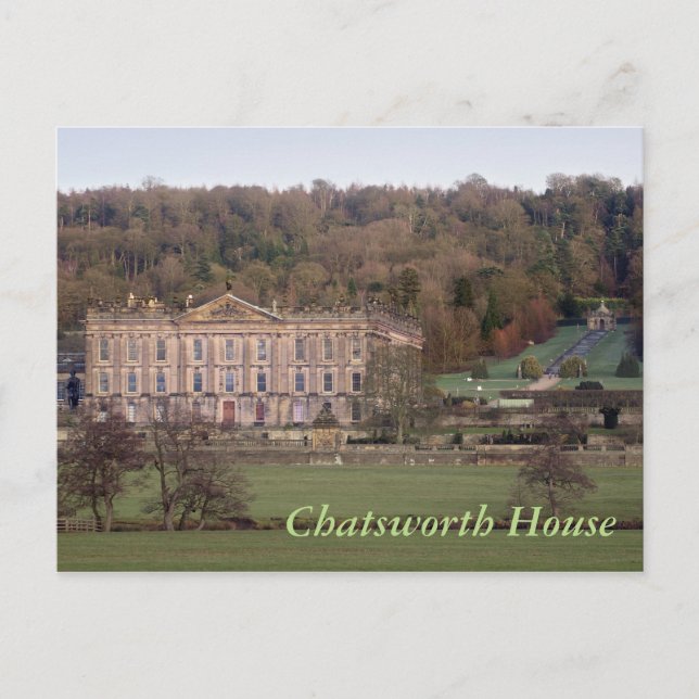 Chatsworth House Postkarte (Vorderseite)
