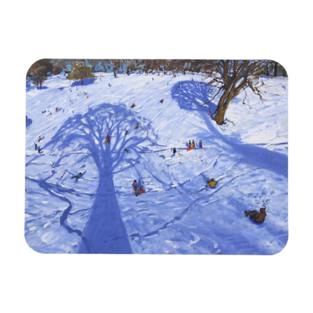 Chatsworth winter tree shadows 2013 magnet (Horizontal)