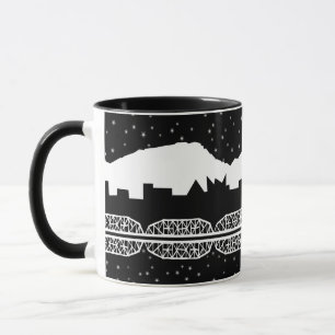 Chatt Skyline Schwarzweiss Tasse