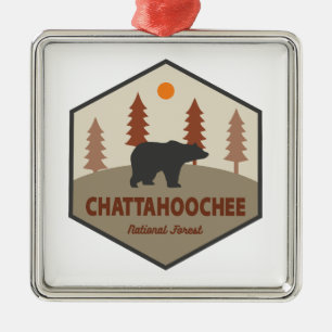 Chattahoochee National Forest Bear Ornament Aus Metall
