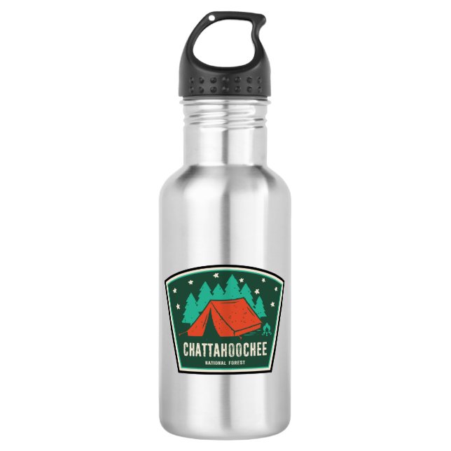 Chattahoochee National Forest Camping Edelstahlflasche (Vorderseite)