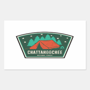 Chattahoochee National Forest Camping Rechteckiger Aufkleber